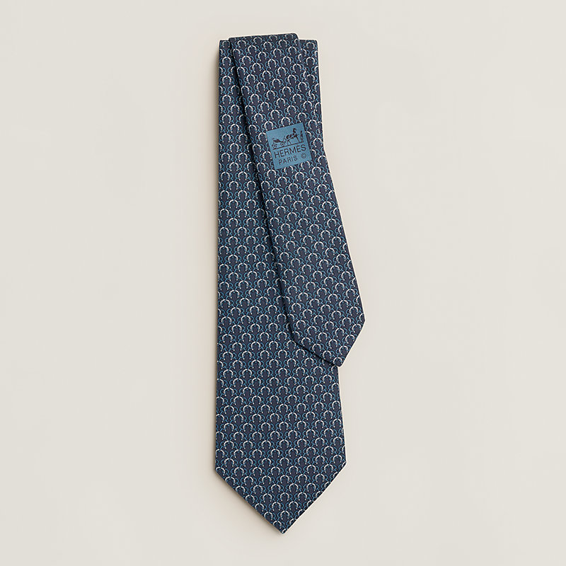 エルメス HERMES NECKTIE Mors Luck tie - Black | Hermès USA